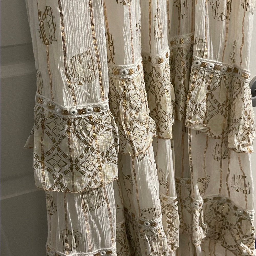Boutique White Bohemian Maxi Dress - Picture 10 of 12